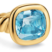 Load image into Gallery viewer, DY Mercer  Color Stone Ring in 18K Yellow Gold with Sky Blue Topaz, 13.5mm
