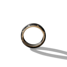 Load image into Gallery viewer, Forged Carbon Band Ring in 18K Yellow Gold, 8.5mm
