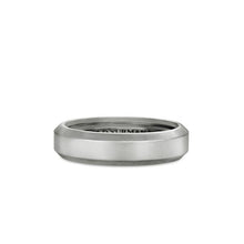 Load image into Gallery viewer, Beveled Band Ring in 18K White Gold, 6mm
