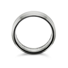 Load image into Gallery viewer, Beveled Band Ring in 18K White Gold, 6mm
