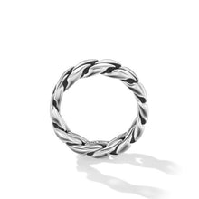 Load image into Gallery viewer, Curb Chain Band Ring in Sterling Silver, 8mm
