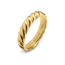 Load image into Gallery viewer, Sculpted Cable Band Ring in 18K Yellow Gold, 5mm
