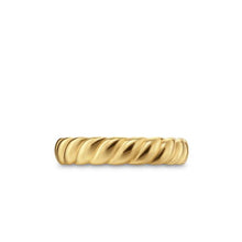 Load image into Gallery viewer, Sculpted Cable Band Ring in 18K Yellow Gold, 5mm

