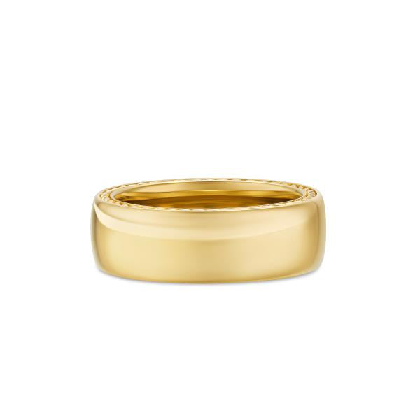 Streamline Band Ring in 18K Yellow Gold, 8mm