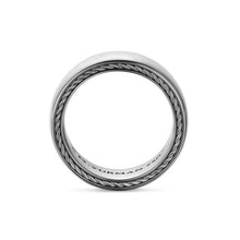 Load image into Gallery viewer, Streamline Band Ring in 18K White Gold, 8mm
