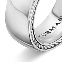 Load image into Gallery viewer, Streamline Band Ring in 18K White Gold, 8mm
