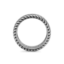 Load image into Gallery viewer, Chevron Band Ring in Sterling Silver, 10mm
