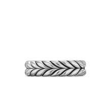 Load image into Gallery viewer, Chevron Band Ring in Sterling Silver, 6.2mm
