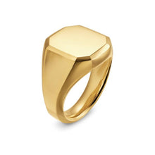 Load image into Gallery viewer, Streamline Signet Ring in 18K Yellow Gold, 18mm
