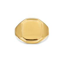 Load image into Gallery viewer, Streamline Signet Ring in 18K Yellow Gold, 18mm
