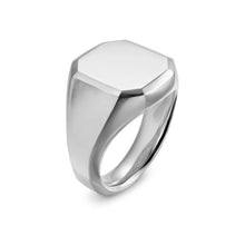 Load image into Gallery viewer, Streamline Signet Ring in Sterling Silver, 18mm
