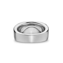 Load image into Gallery viewer, Chevron Three Sided Signet Ring in Sterling Silver, 12.5mm
