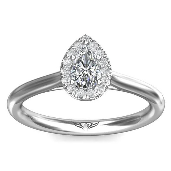 Martin Flyer Halo Diamond Engagement Ring
