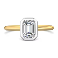 Martin Flyer Bezel Set Solitaire Diamond Ring