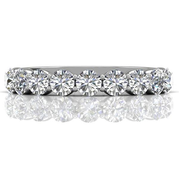 Martin Flyer Shared Prong Diamond Wedding Band