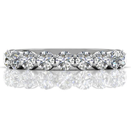 Martin Flyer Shared Prong Diamond Wedding Band