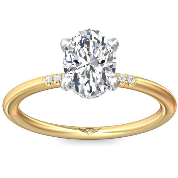 Martin Flyer Hidden Halo Diamond Engagement Ring