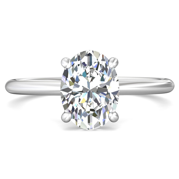 Martin Flyer Hidden Diamond Halo Engagement Ring