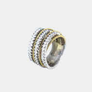 Royal Estate 5 Row Coil Band Diamond Ring