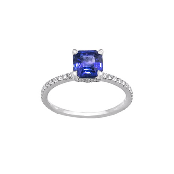 Royal Collection Diamond & Sapphire Ring