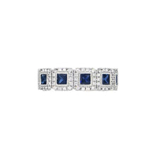 Load image into Gallery viewer, Royal Collection Diamond &amp; Sapphire Ring
