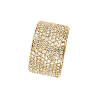 Royal Collection Wide Pave Diamond Ring