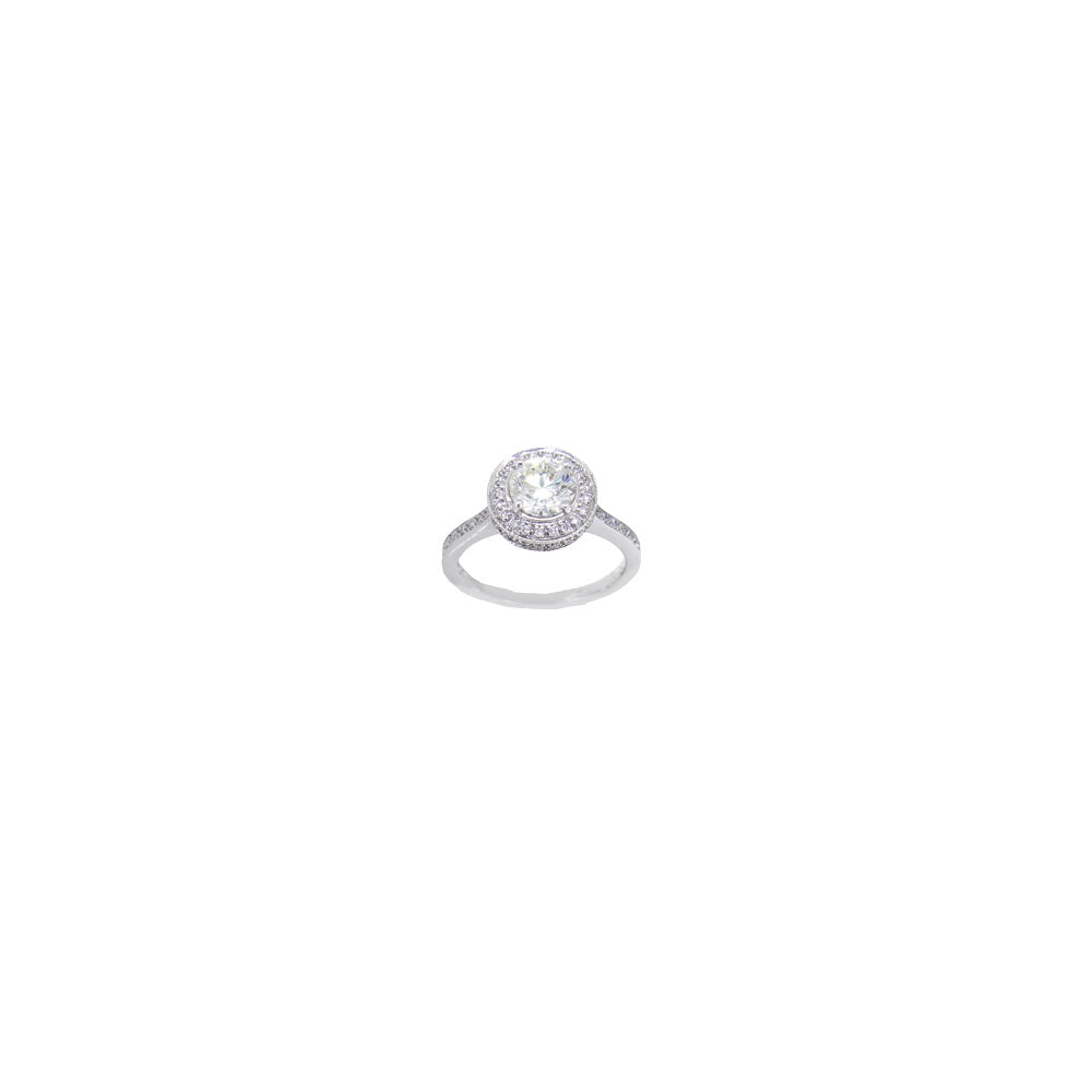 Vault Collection Diamond Halo Engagement Ring
