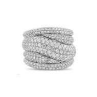 Royal Collection Multi Row Diamond Ring