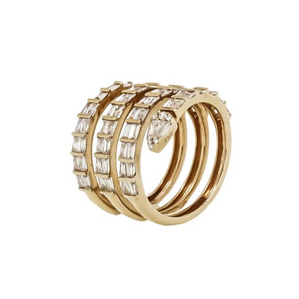 Royal Collection Snake Coil Diamond Ring