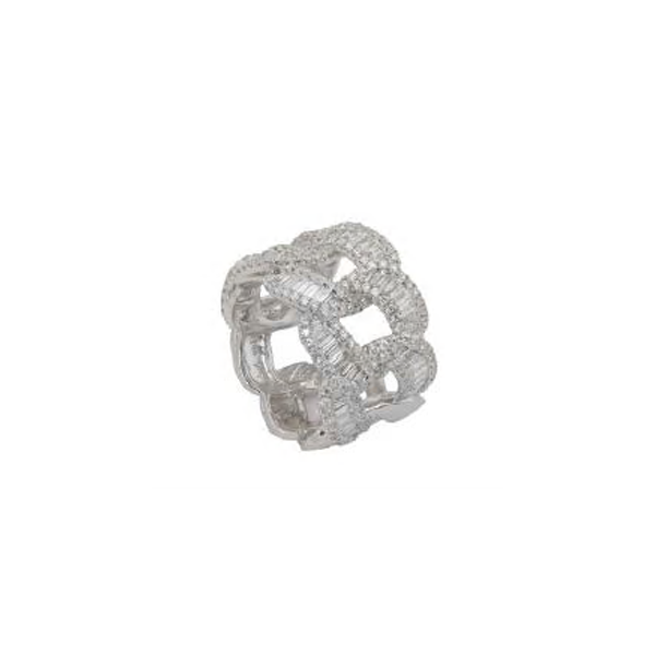 Royal Collection Diamond Curb Link Ring