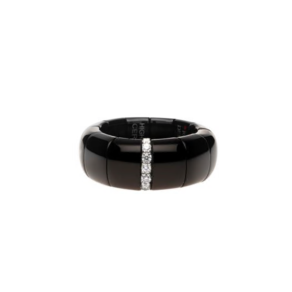 Roberto Demeglio Black Ceramic & Diamond Ring