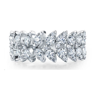 Hearts On Fire Double Row Aerial Ring