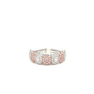Royal Collection 18K White & Pink Gold Diamond Ring