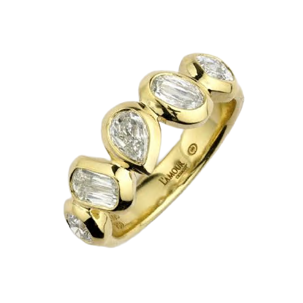 Christopher Designs Mixed Shape Diamond Ring