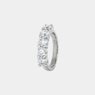 Royal Estate 5 Stone Platinum Diamond Band