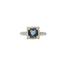 Load image into Gallery viewer, Royal Estate David Yurman Blue Topaz Chatelaine Ring
