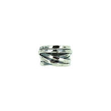 Load image into Gallery viewer, Royal Estate Stainless Steel Crossover 5 Row Ring
