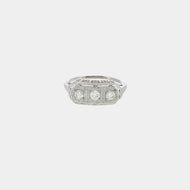 Royal Estate 14K & 18K White Gold Art Deco 0.33 CTW Diamond Ring