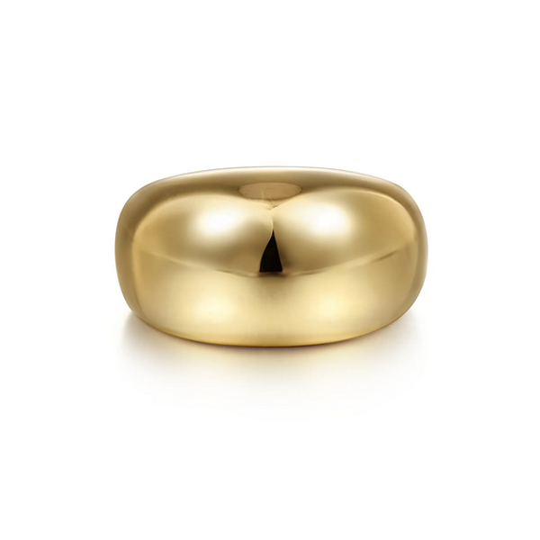 Gabriel Gold High Polished Dome Ring