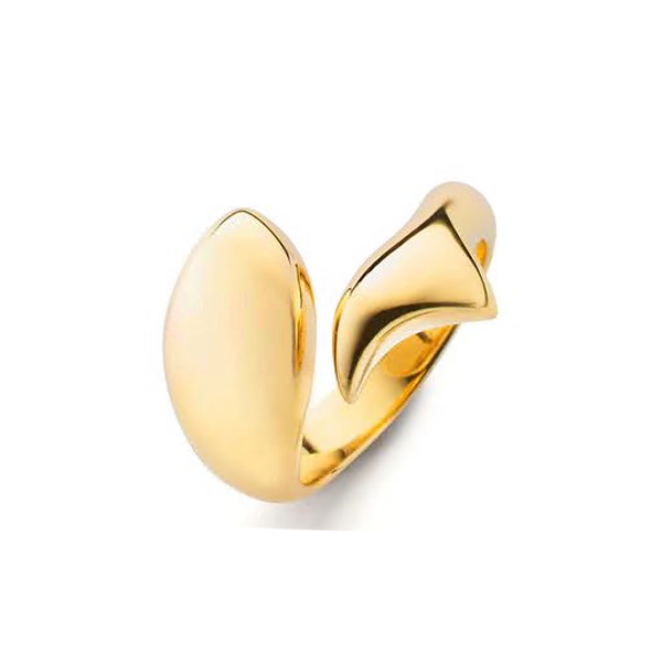 Monica Rich Kosann Gold Fish Perseverance Ring