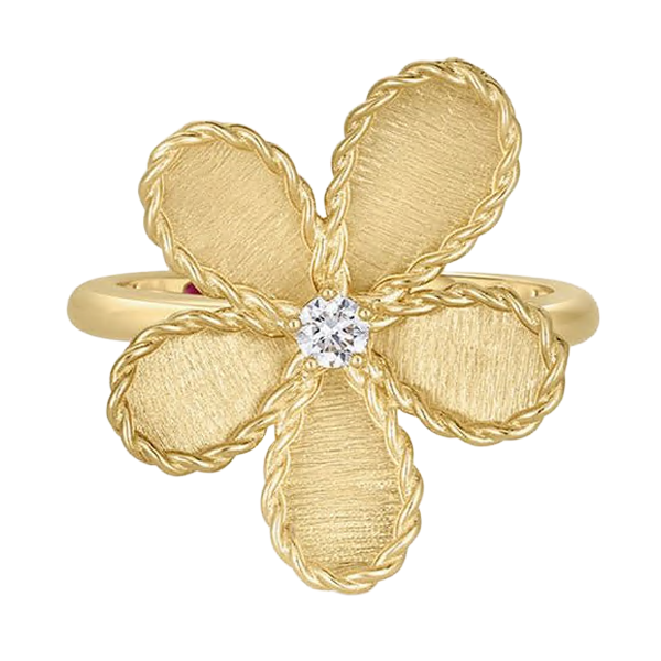 Roberto Coin Jasmine Flower Diamond Ring