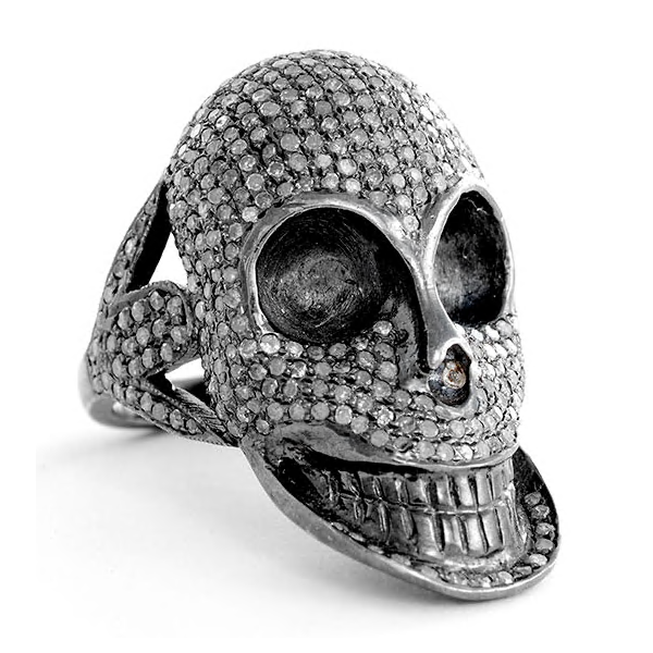 Royal Collection Diamond Skull Ring