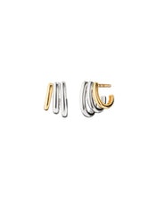 Load image into Gallery viewer, Monica Rich Kosann Two-Tone "Rings of Saturn" Earrings
