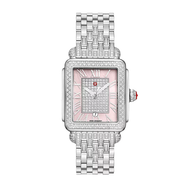 Michele Limited Edition Deco Madison Mid Diamond Stainless Steel Watch