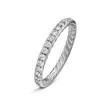 Load image into Gallery viewer, DY Eden Band Ring in Platinum with Diamonds, 2.2mm
