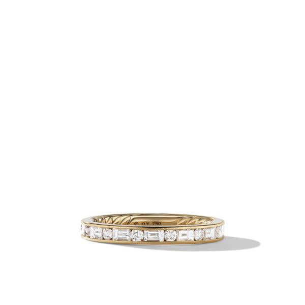 DY Eden Partway Alternating Diamond Band Ring in 18K Yellow Gold