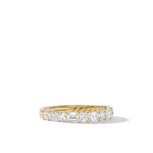 Load image into Gallery viewer, DY Infinity Alternating Diamond Band Ring in 18K Yellow Gold

