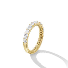 Load image into Gallery viewer, DY Infinity Alternating Diamond Band Ring in 18K Yellow Gold
