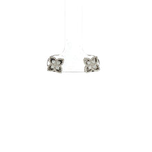 Load image into Gallery viewer, Roberto Coin 18K White Gold Tiny Flower Diamond Stud Earrings
