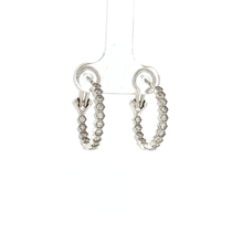 Load image into Gallery viewer, Royal Collection 18K White Gold Hoop Earrings
